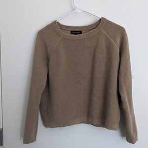 Banana Republic Tan Cropped Sweater